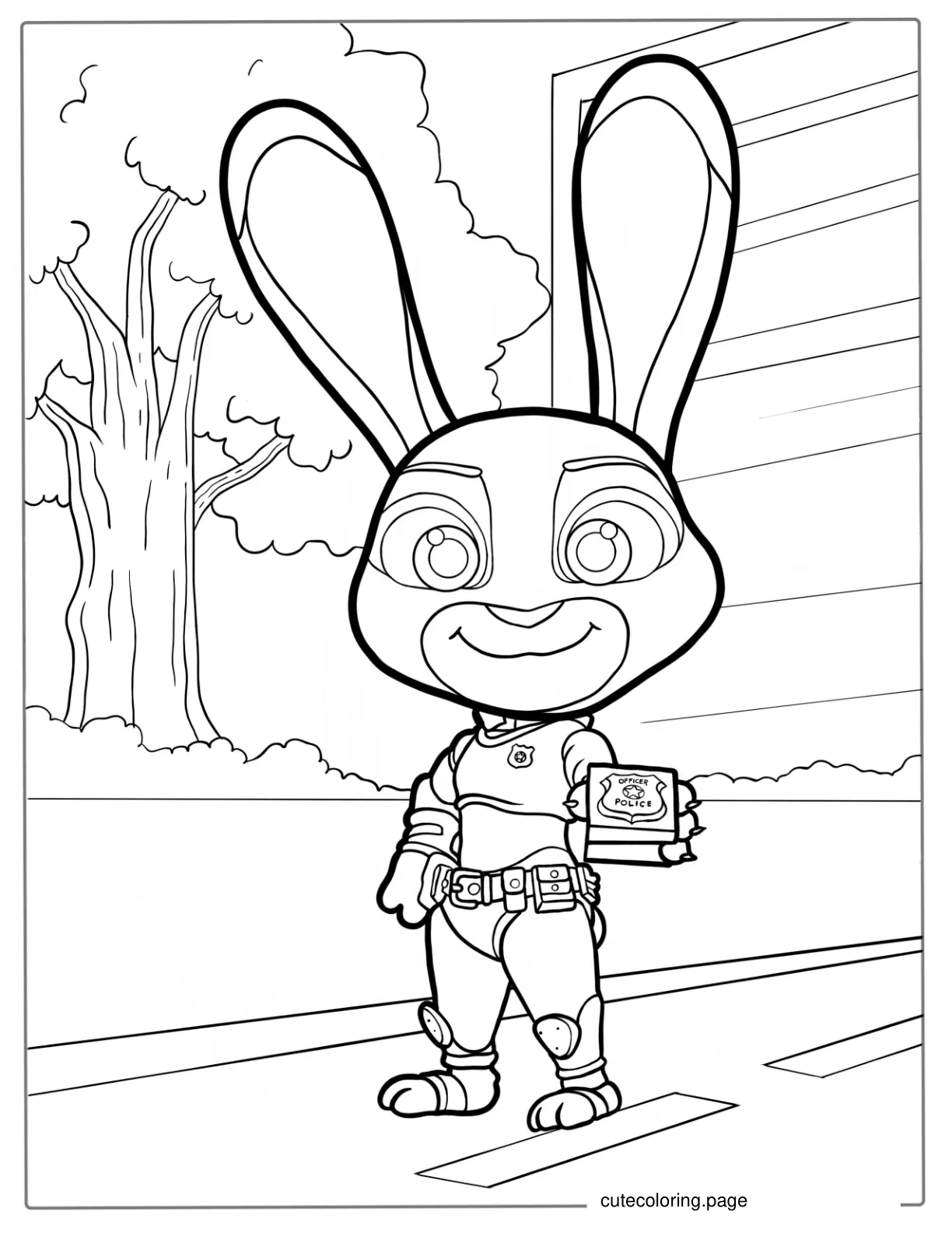 Officer _Judy_ Hopps Coloring Page coloring page