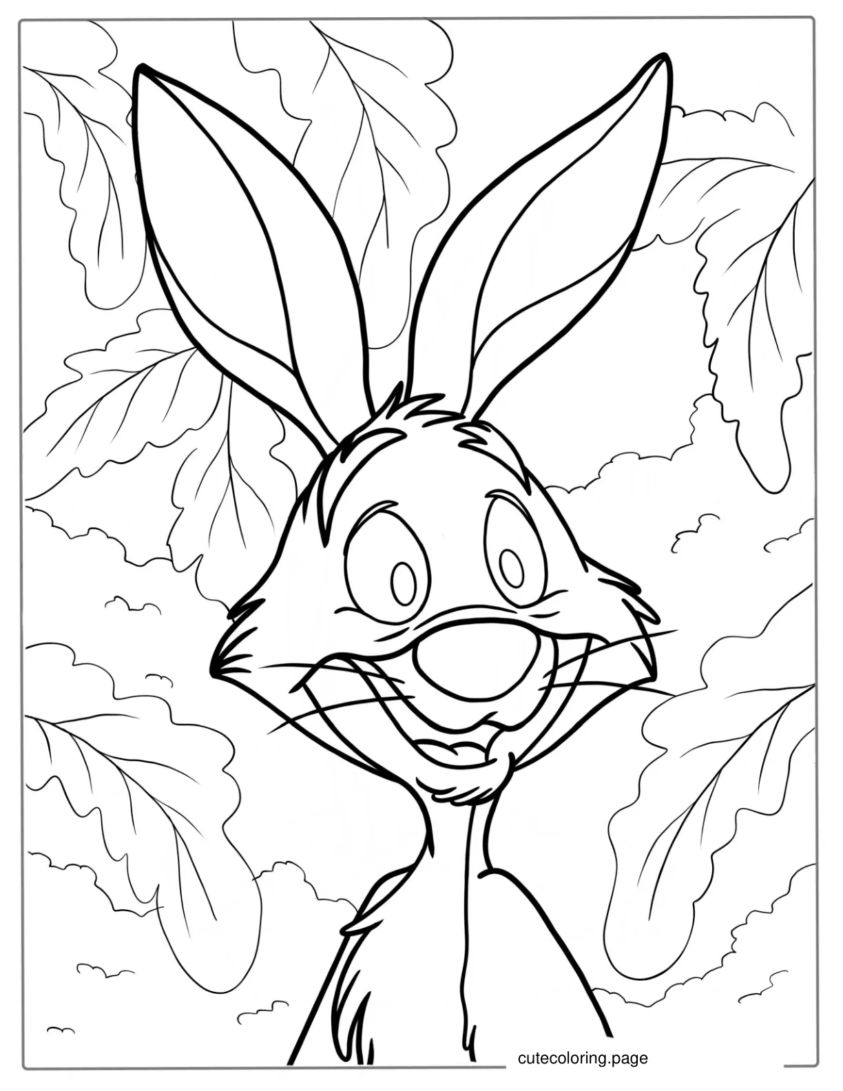 Rabbit From Winnie the Pooh To Color coloring page