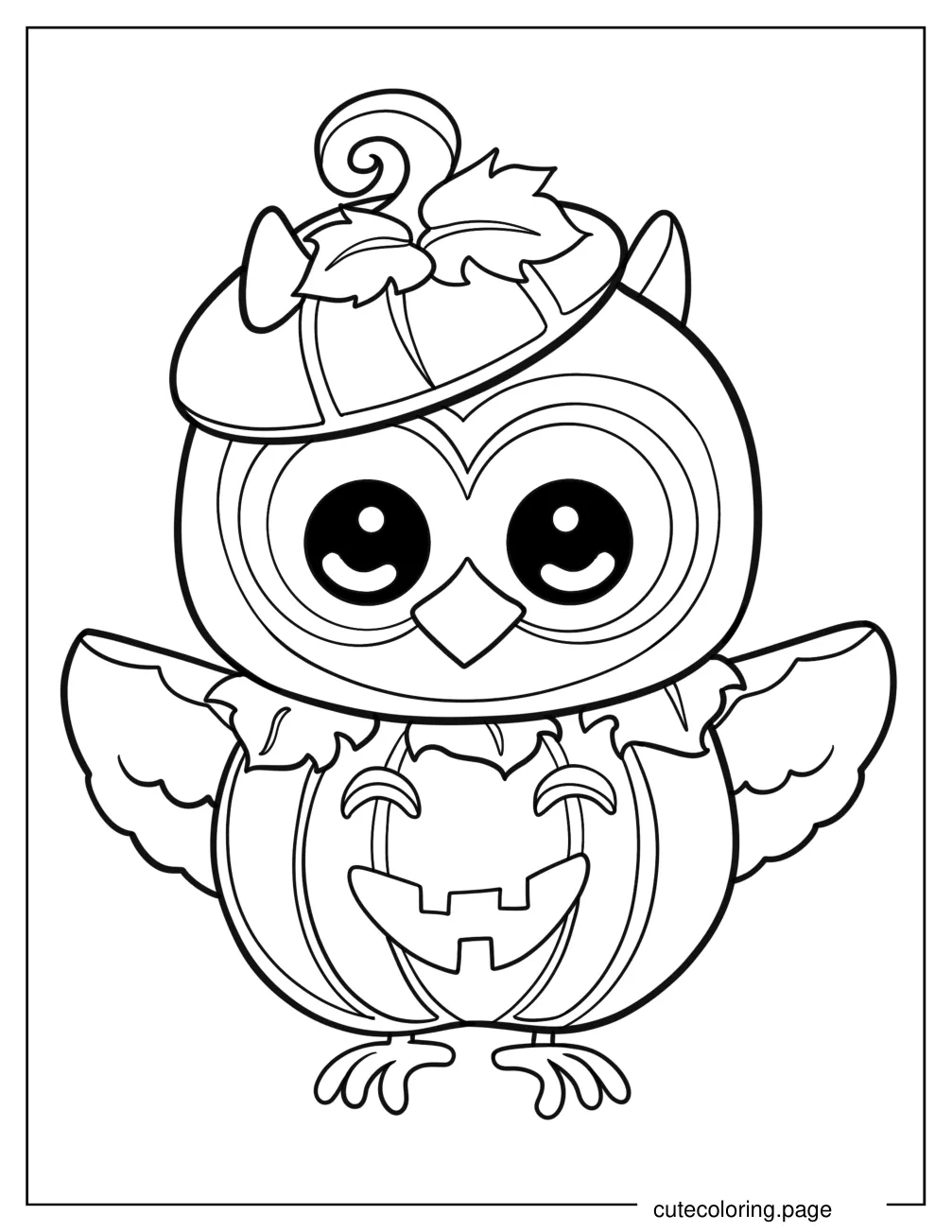 Raven Inside A Jack O Lantern Coloring Sheet coloring page