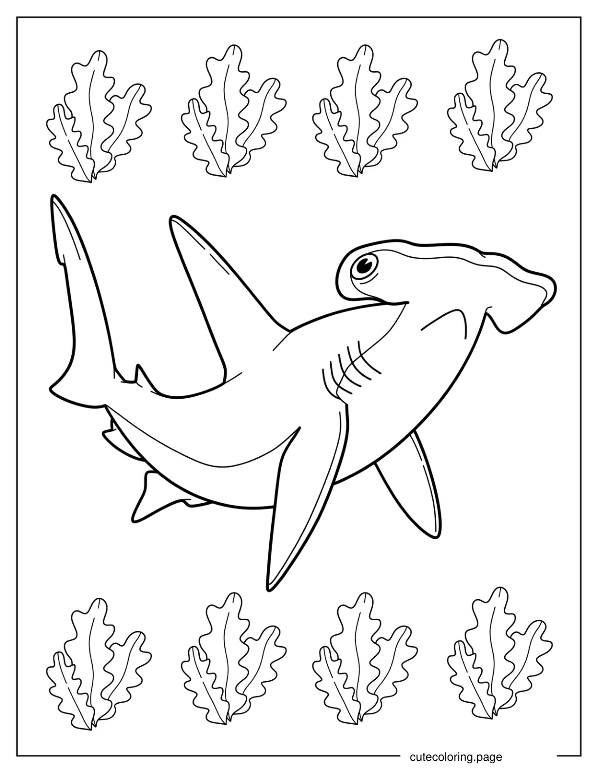 Mr. Hammerhead Coloring Page For Kids coloring page