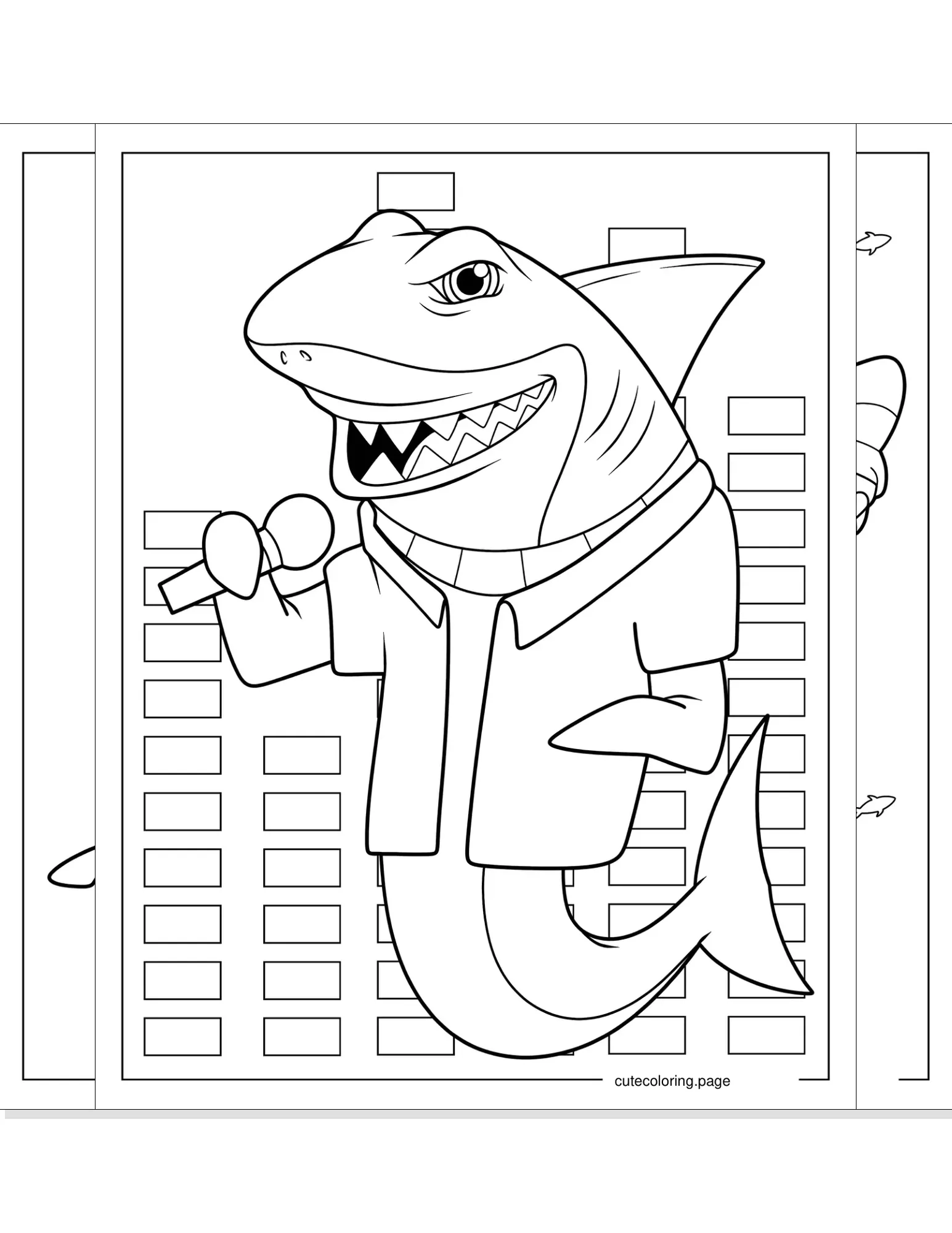 shark coloring pages coloring page