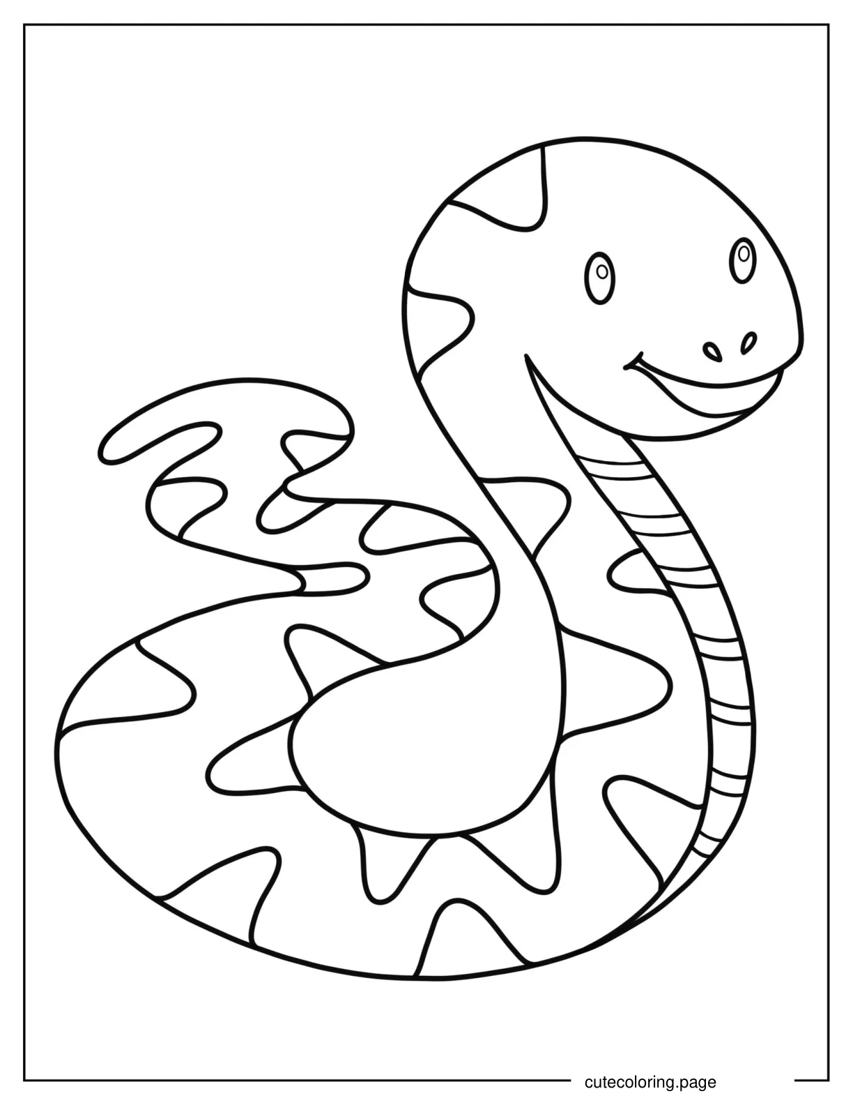 Coloring Page Of Snake For Preschoolers coloring page