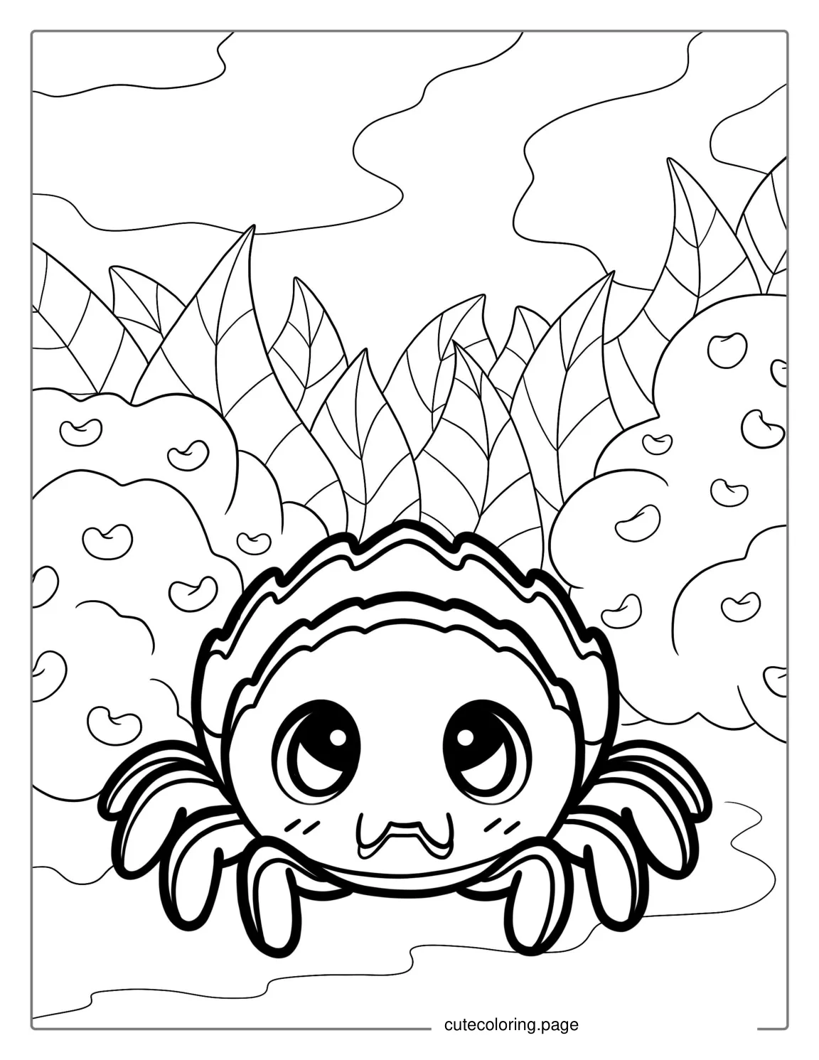 Cute Cartoon Coloring Sheet For Kids coloring page