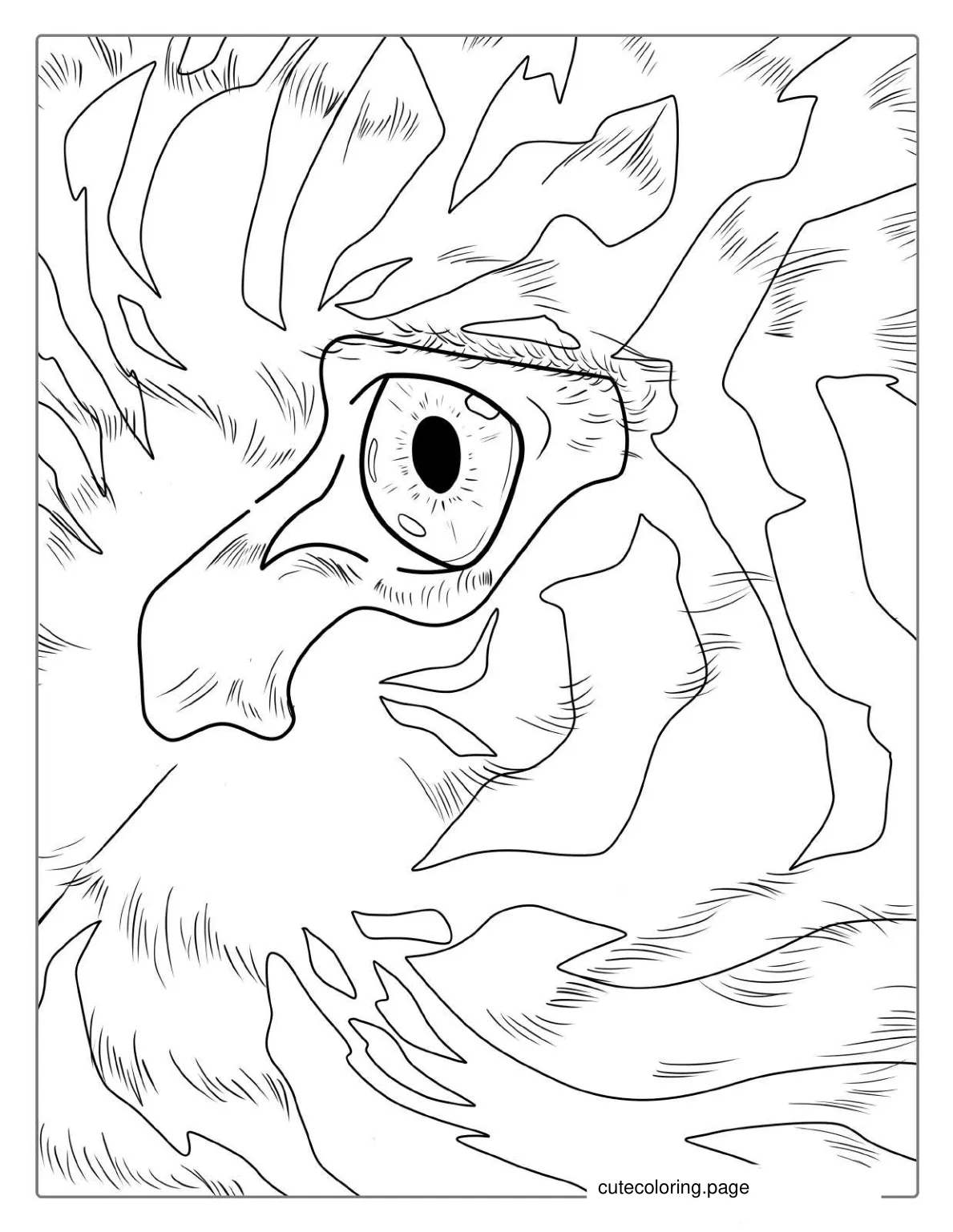 Detailed Tiger Eye Coloring For Adults coloring page