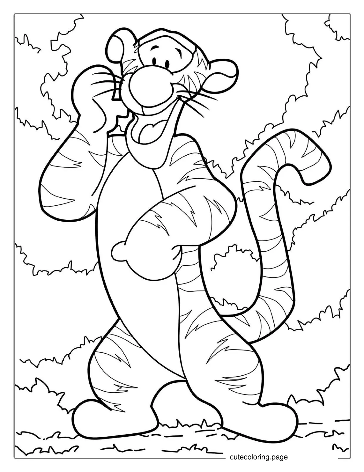 Tiger From Winnie the Pooh Coloring coloring page