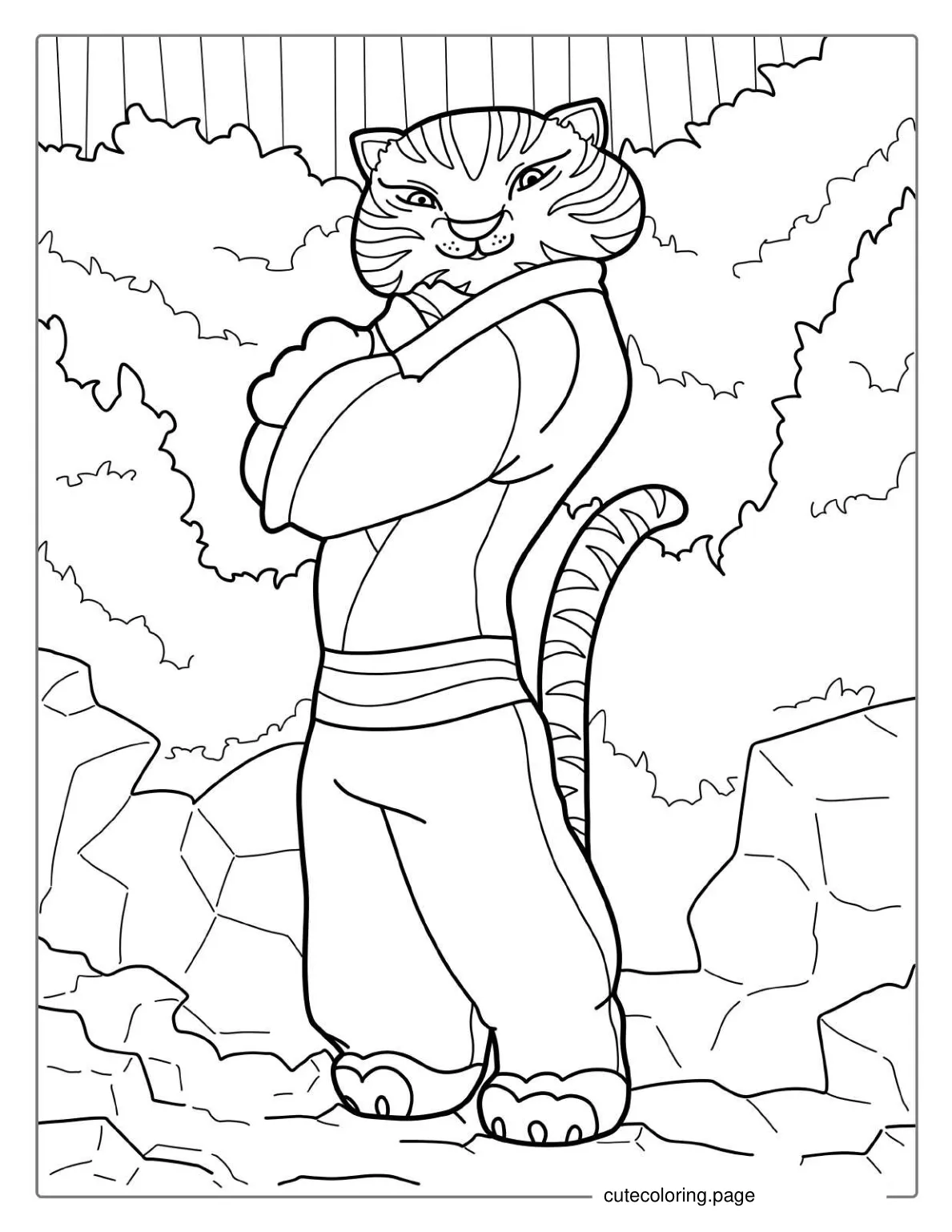 Tigress From Kung Fu Panda Coloring coloring page