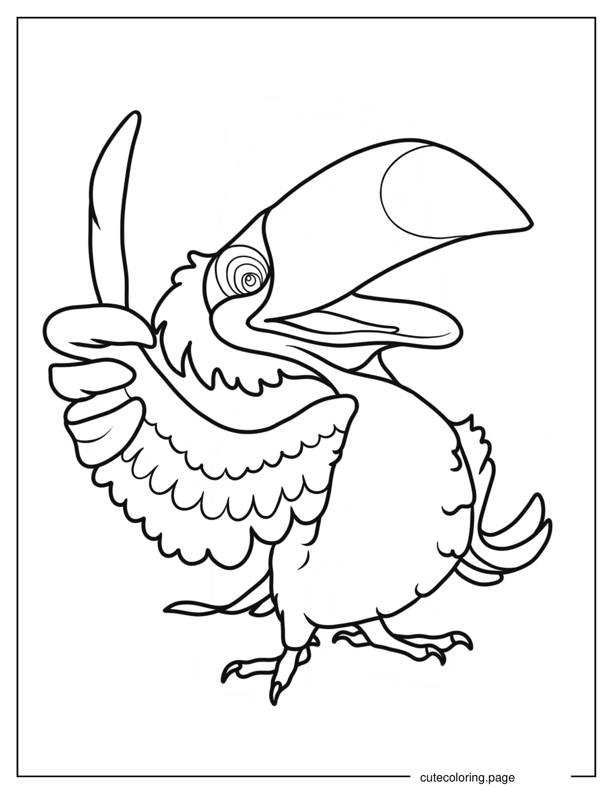 Rafael The Toucan From Rio 1 coloring page